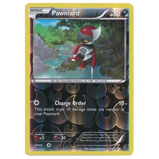 Pokemon - XY - Steam Siege - (Reverse Holo) Pawniard - 63/114
