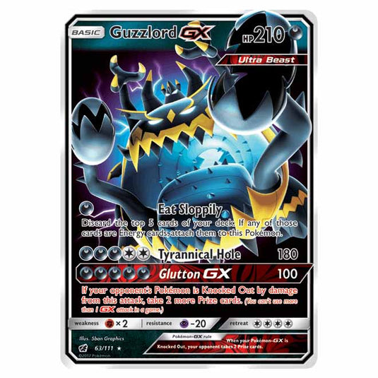 Pokemon - Sun & Moon - Crimson Invasion - Guzzlord-GX - 63/111