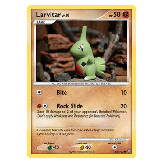 Pokemon - Diamond And Pearl Stormfront - Larvitar - 63/100