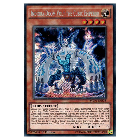 Yu-Gi-Oh! - Yu-Gi-Oh! The Dark Side of Dimensions Movie Pack Secret Edition - Indiora Doom Volt the Cubic Emperor (Secret Rare) MVP1-ENS38