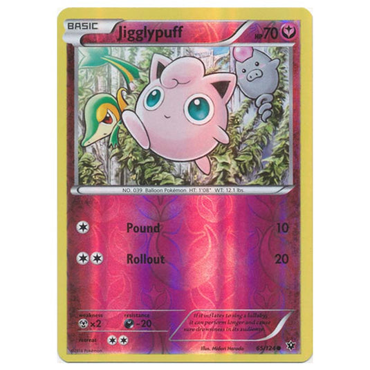 Pokemon - XY - Fates Collide (Reverse Holo) - Jigglypuff - 65/124