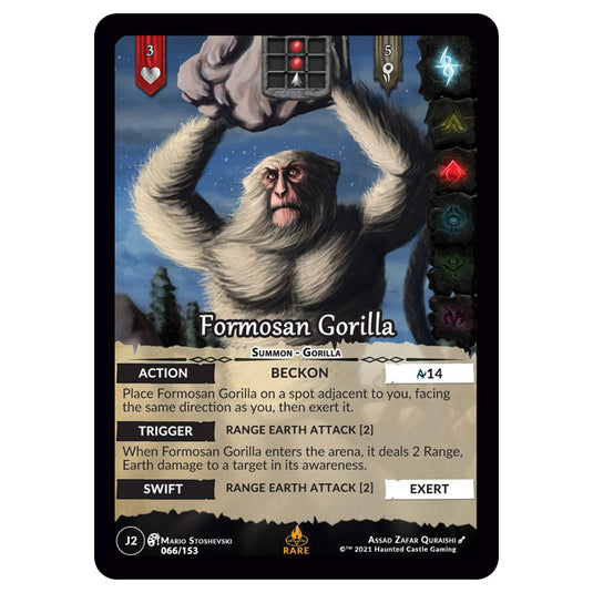 Genesis Battle of Champions - Welcome to Jaelara - Formosan Gorilla (Rare) J2066