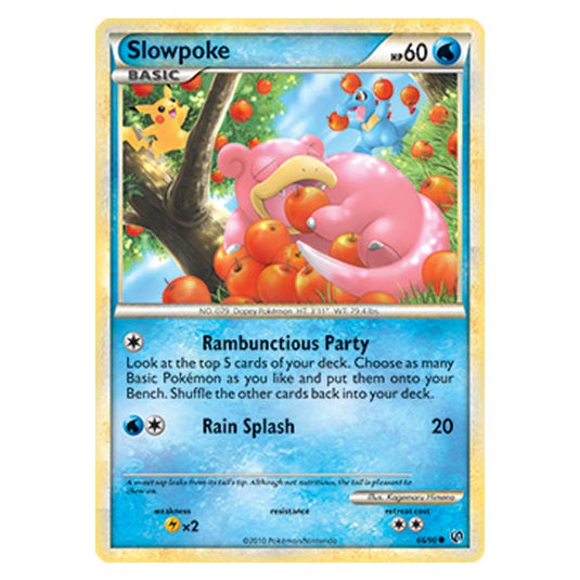 Pokemon - HGSS Undaunted - Slowpoke - 66/90