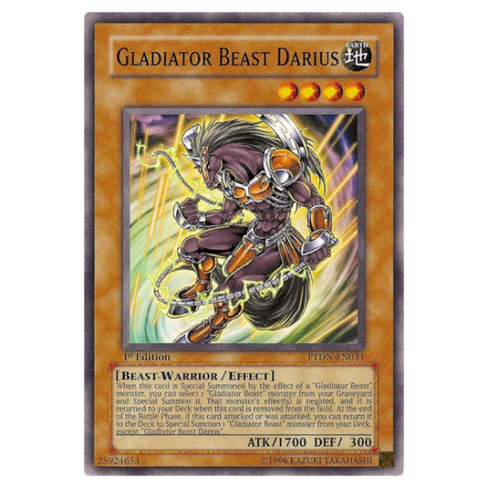 Yu-Gi-Oh! - Phantom Darkness - Gladiator Beast Darius (Common) PTDN-EN031