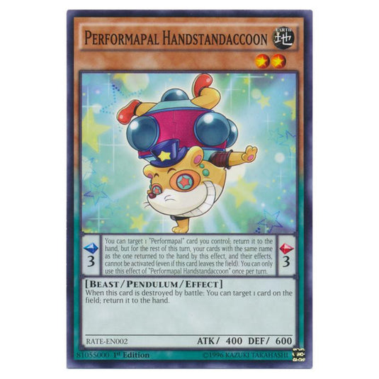 Yu-Gi-Oh! - Raging Tempest - Performapal Handstandaccoon (Common) RATE-EN002