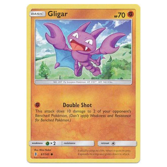 Pokemon - Sun & Moon - Guardians Rising - Gligar - 67/145