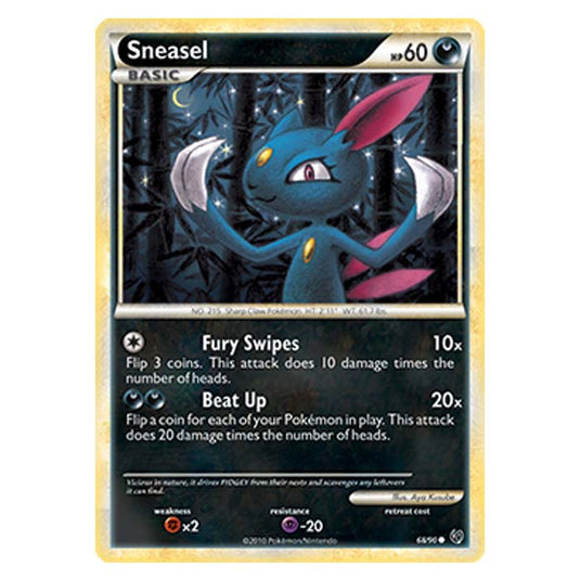 Pokemon - HGSS Undaunted - Sneasel - 68/90