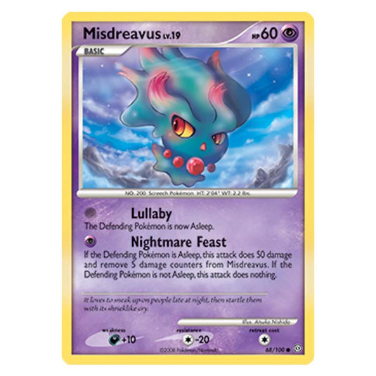 Pokemon - Diamond And Pearl Stormfront - Misdreavus - 68/100