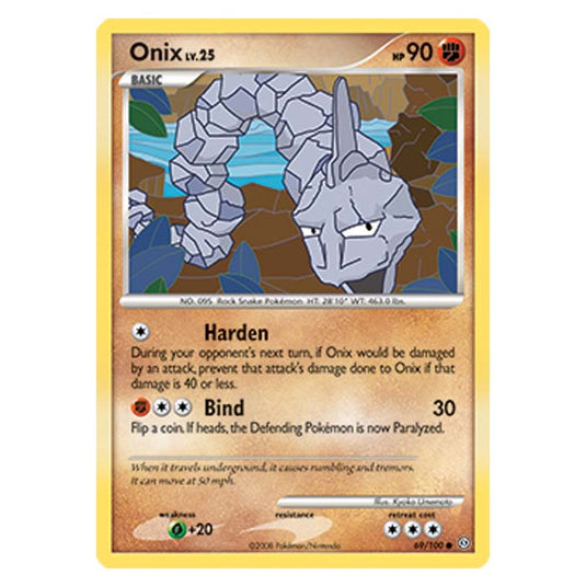 Pokemon - Diamond And Pearl Stormfront - Onix - 69/100