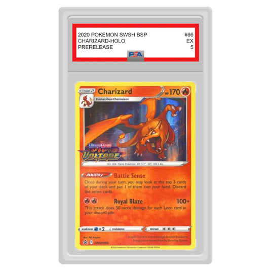 Pokemon - Sword & Shield - Black Star Promo - Charizard (Pre-Release) - SWSH066 (Graded Card)
