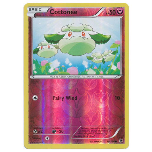 Pokemon - XY - Fates Collide (Reverse Holo) - Cottonee - 70/124