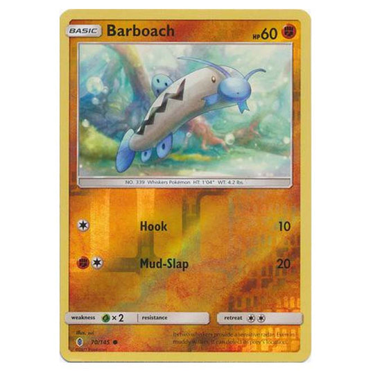 Pokemon - Sun & Moon - Guardians Rising - (Reverse Holo) - Barboach - 70/145