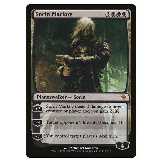 Magic The Gathering - Zendikar - Sorin Markov - 111/249