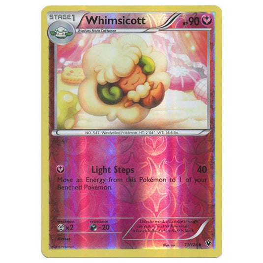 Pokemon - XY - Fates Collide (Reverse Holo) - Whimsicott - 71/124