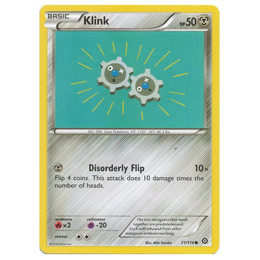 Pokemon - XY - Steam Siege - Klink - 71/114
