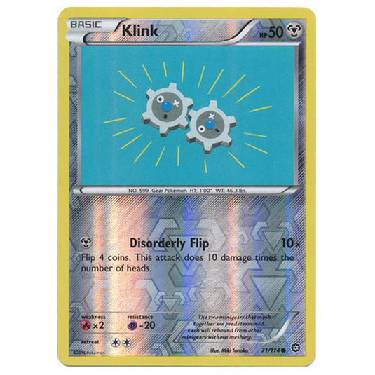 Pokemon - XY - Steam Siege - (Reverse Holo) Klink - 71/114