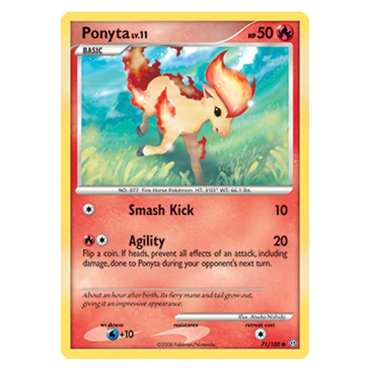 Pokemon - Diamond And Pearl Stormfront - Ponyta - 71/100