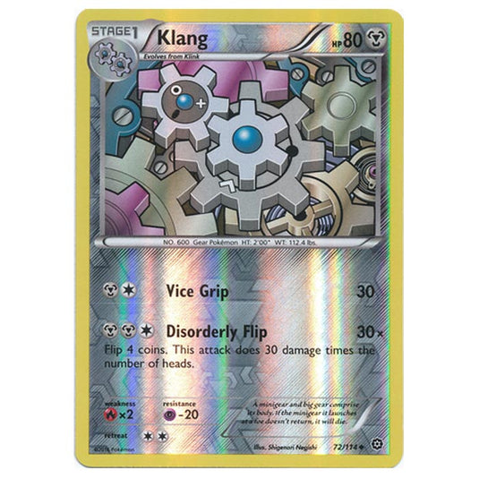 Pokemon - XY - Steam Siege - (Reverse Holo) Klang - 72/114