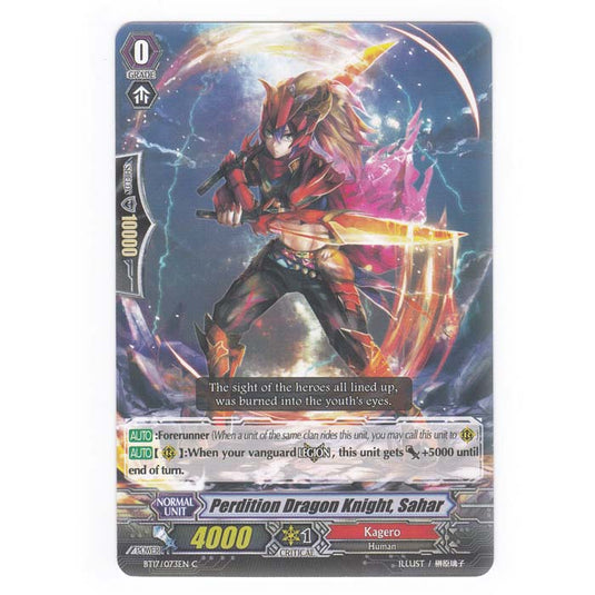 CFV - Blazing Perdition - Perdition Dragon Knight Sahar - 73/144