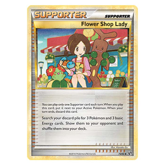 Pokemon - HGSS Undaunted - Flower Shop Lady - 74/90