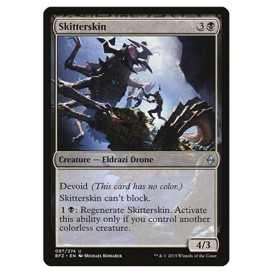 Magic The Gathering - Battle For Zendikar - Skitterskin - 97/274