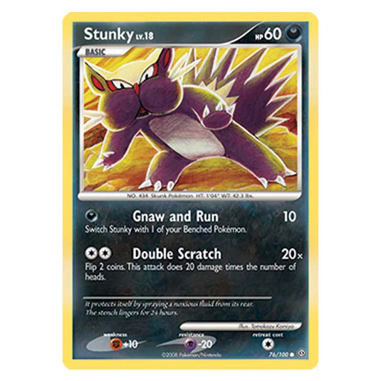 Pokemon - Diamond And Pearl Stormfront - Stunky - 76/100