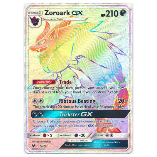 Pokemon - Shining Legends - Zoroark-GX (Full Art) Hyper Rare - 77/73