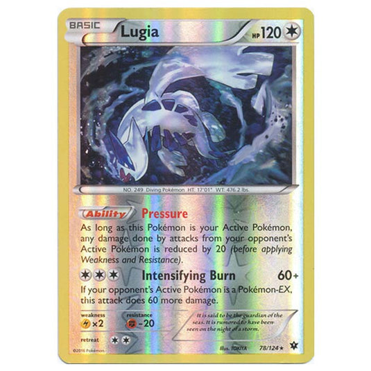 Pokemon - XY - Fates Collide (Reverse Holo) - Lugia - 78/124