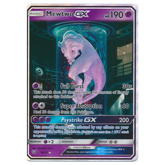 Pokemon - Shining Legends - Mewtwo-GX (Full Art) Hyper Rare - 78/73