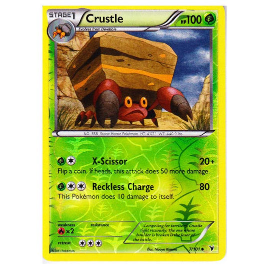 Pokemon - Black & White - Noble Victories - (Reverse Holo) - Crustle 7/102