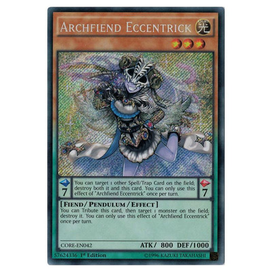 Yu-Gi-Oh! - Clash of Rebellions - Archfiend Eccentrick (Secret Rare) CORE-EN042