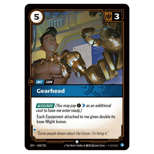 Riftbound: League of Legends TCG - Spiritforged - Gearhead - 068/221