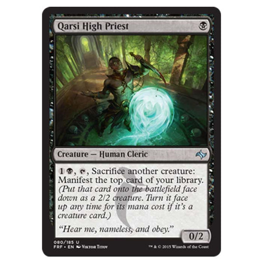 Magic the Gathering - Fate Reforged - Qarsi High Priest - 80/185