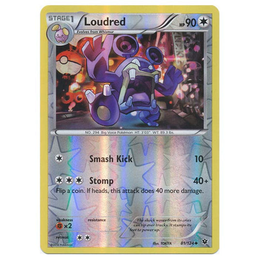 Pokemon - XY - Fates Collide (Reverse Holo) - Loudred - 81/124