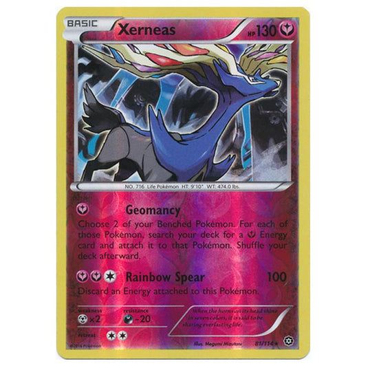Pokemon - XY - Steam Siege - (Reverse Holo) Xerneas - 81/114
