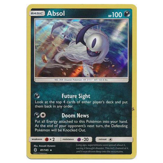 Pokemon - Sun & Moon - Guardians Rising - Absol - 81/145