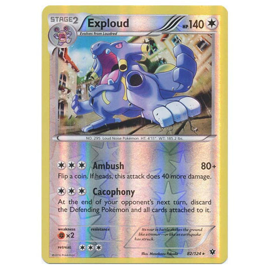 Pokemon - XY - Fates Collide (Reverse Holo) - Exploud - 82/124