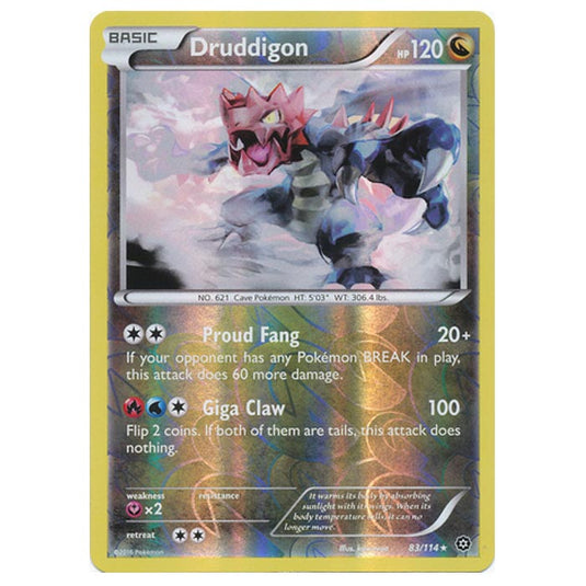 Pokemon - XY - Steam Siege - (Reverse Holo) Druddigon - 83/114