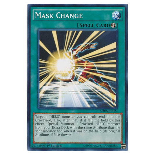 Yu-Gi-Oh! - HERO Strike Structure Deck - Mask Change (Common) SDHS-EN022