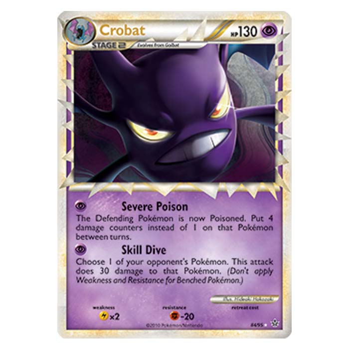 Pokemon - HGSS - Unleashed - Crobat (Prime) 84/95 Pokemon - HGSS - Unleashed - Crobat (Prime) 84/95