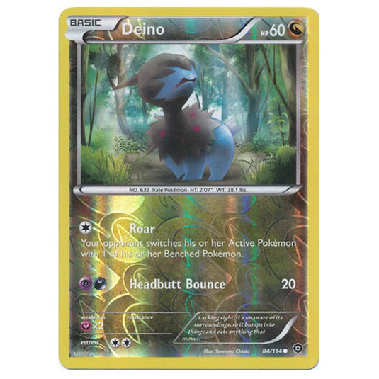 Pokemon - XY - Steam Siege - (Reverse Holo) Deino - 84/114