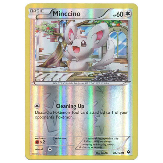 Pokemon - XY - Fates Collide (Reverse Holo) - Minccino - 86/124