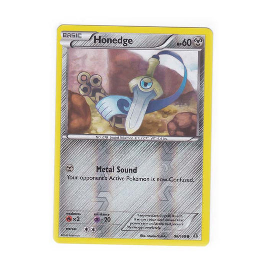 Pokemon - XY Primal Clash - (Reverse Holo) - Honedge - 98/160