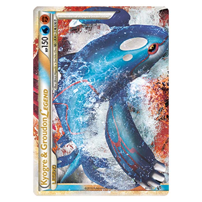 kyogre and groudon legend pokemon card Pokemon - HGSS Undaunted - Kyogre & Groudon LEGEND