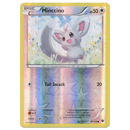 Pokemon - XY - Fates Collide (Reverse Holo) - Minccino - 87/124