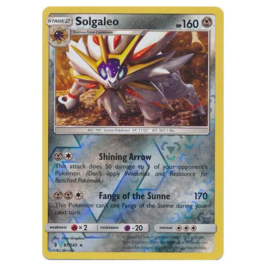 Pokemon - Sun & Moon - Guardians Rising - (Reverse Holo) - Solgaleo - 87/145