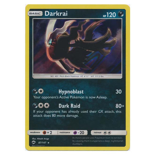 Pokemon - Sun & Moon - Burning Shadows - Darkrai - 87/147