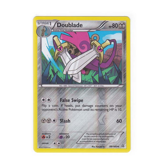 Pokemon - XY Primal Clash - (Reverse Holo) - Doublade - 99/160