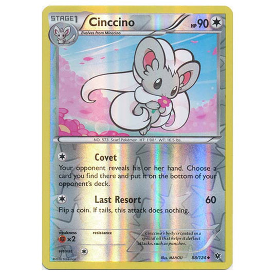 Pokemon - XY - Fates Collide (Reverse Holo) - Cinccino - 88/124