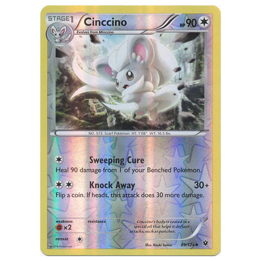 Pokemon - XY - Fates Collide (Reverse Holo) - Cinccino - 89/124